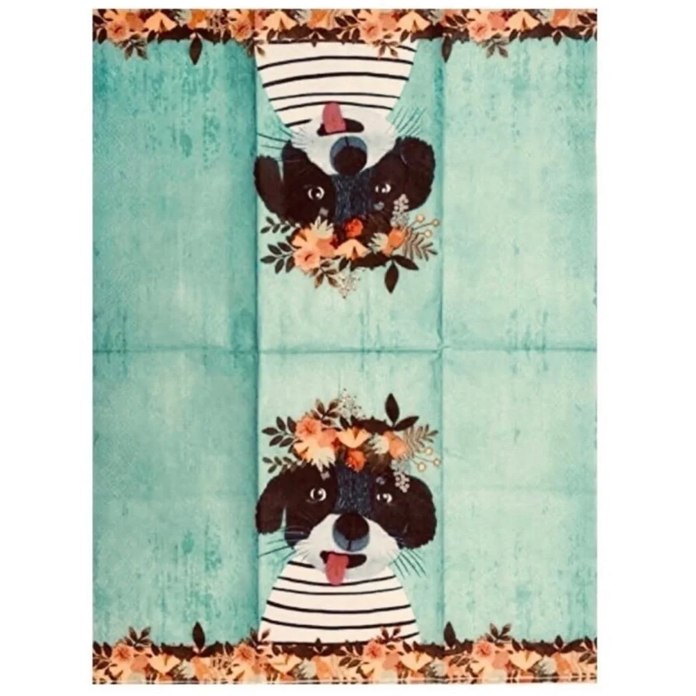 CTS Spring Puppy Guest Towel Paper Napkins (CTS333807), 20 ct